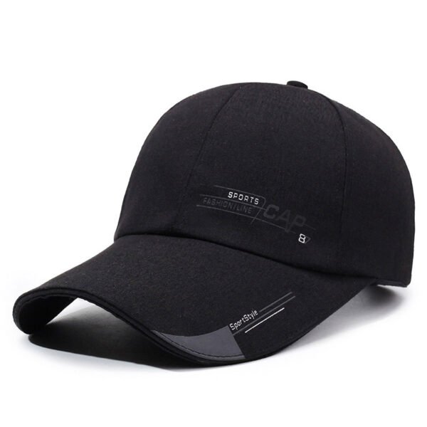 Structured Deep Crown Wide Brim Canvas Baseball Cap