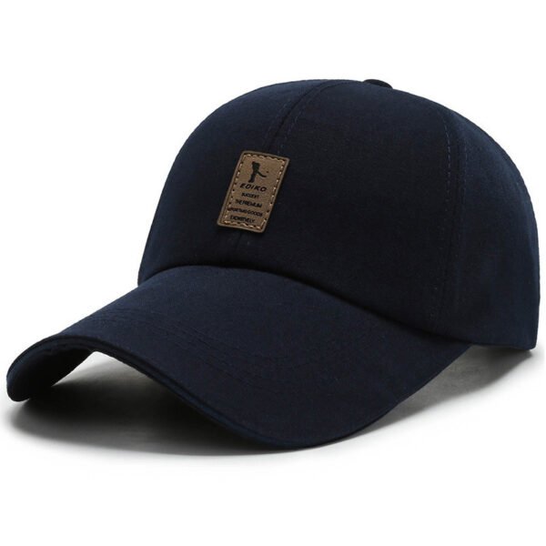 Leather Logo Patch Premium Baseball Cap - 图片 3