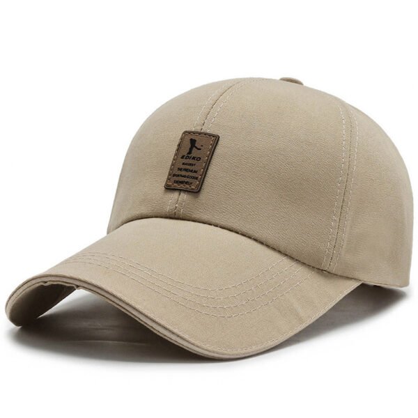 Leather Logo Patch Premium Baseball Cap - 图片 4