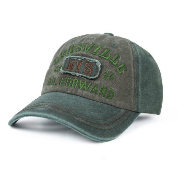 NYS Woven LOGO Washing Cotton Baseball Cap - 图片 4