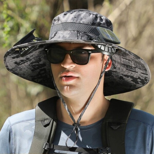 OEM Solar Fan Cap Solar Powered Cooling Fan Hat