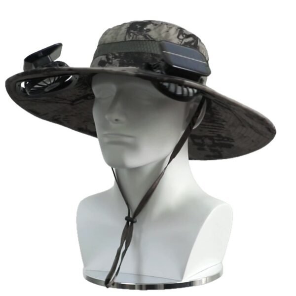 OEM Solar Fan Cap Solar Powered Cooling Fan Hat - 图片 12